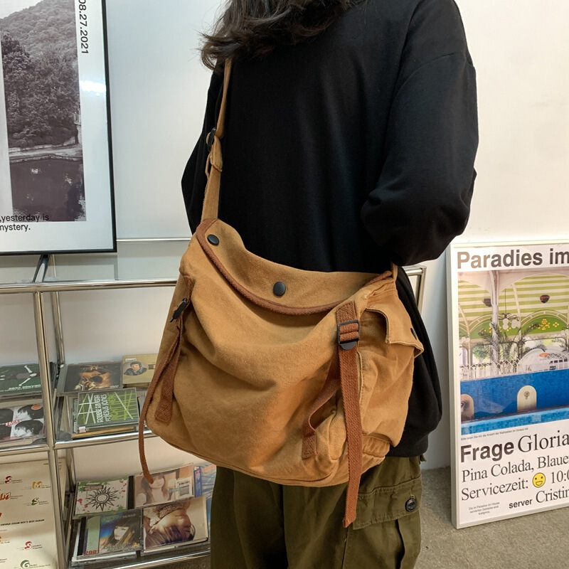 Crossbody Bag Women's 2022 New Japanese Harajuku Windsurfing Cloth Bag Korean Style Retro Casual Portable Shoulder Bag for Students Crossbody Bag Women's 2022 New Japanese Harajuku Windsurfing Cloth Bag Korean Style Retro Casual Portable Shoulder Bag for Students