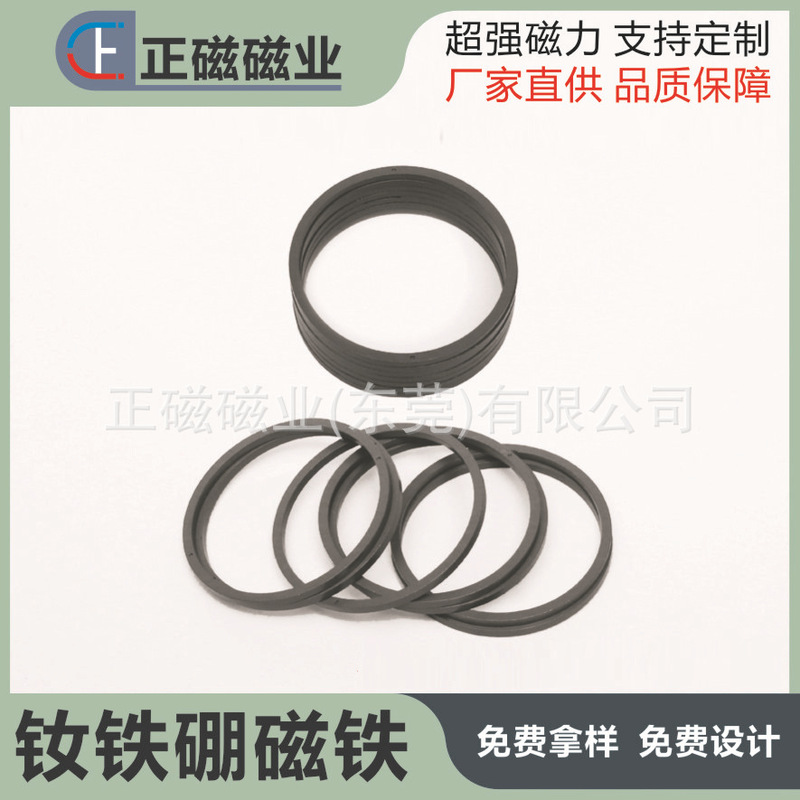 Adhesive Ndfeb Multi-Pole Ring Magnet High Temperature Resistant Hair Dryer Magnetic Ring Multi-Specification Ring Motor Magnetic Ring