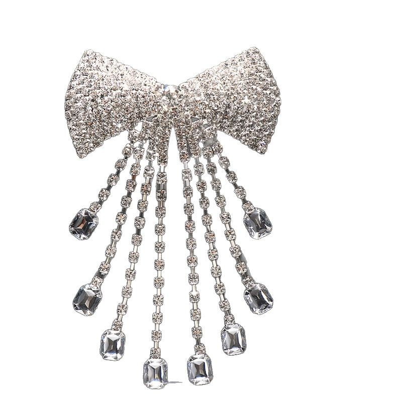 Europa y América industria pesada de diamante mariposa cabello de diamante de diamante de corte lateral clip de moda cabeza de viaje