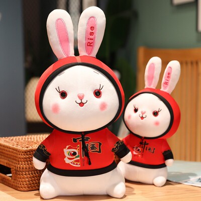 2023 Mascot Doll rabbit doll Ragdoll Plush Toys gift Rabbit lovely Guochao Pillows