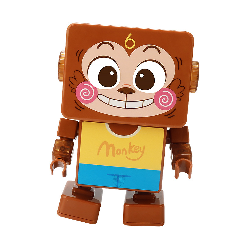 Transfronterizos robot de baile eléctrico música iluminación danza macaco dibujos animados animales juguetes para niños al por mayor