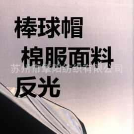 厂家供应涤纶反光布复合100克平板布高亮户外帽子棉服布料