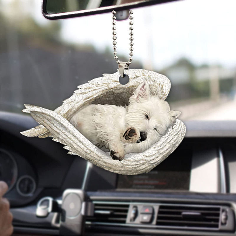 New Products Sleeping Angel Wings Dog Loving People Car Rearview Mirror Accessories Christmas Tree Decoration Hangers Car Accessories New Products Sleeping Angel Wings Dog Loving People Car Rearview Mirror Accessories Christmas Tree Decoration Hangers Car Accessories
