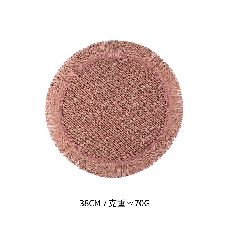 Transfronterizo Amazon almohadillas de mesa ecológicas naturales almohadillas de papel tejido almohadillas de mesa aislamiento térmico almohadillas de tazas almohadillas de decoración