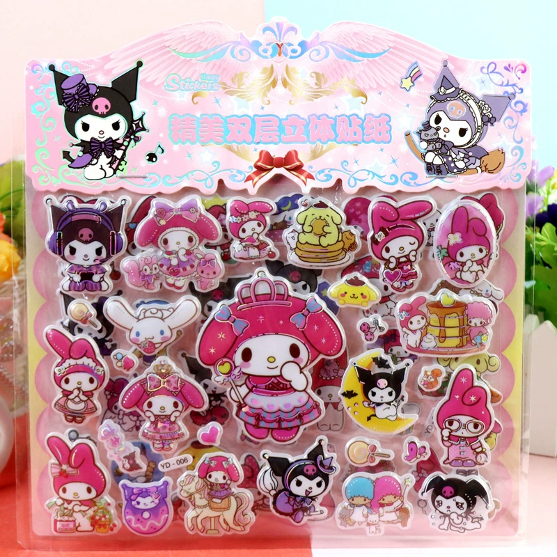 Детская мультяшная наклейка клубничный медведь Куромия Мелоди Замороженный принцесса динозавр пузырь наклейки Ultraman