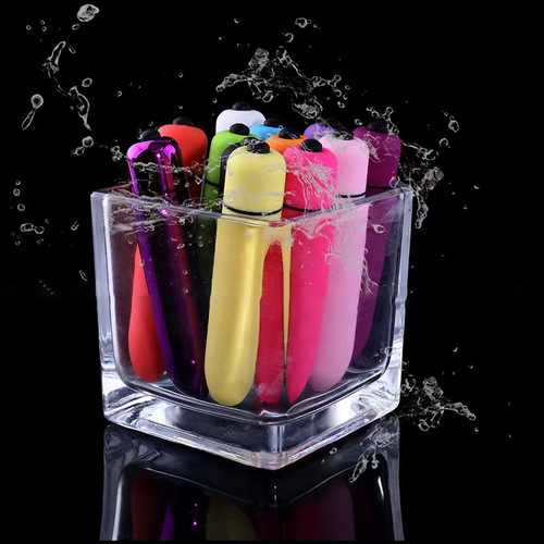 Single-frequency, ten-frequency round-head small bullet vibrator, mini-pointed-end erotic AV stick, adult sex toy manufacturer