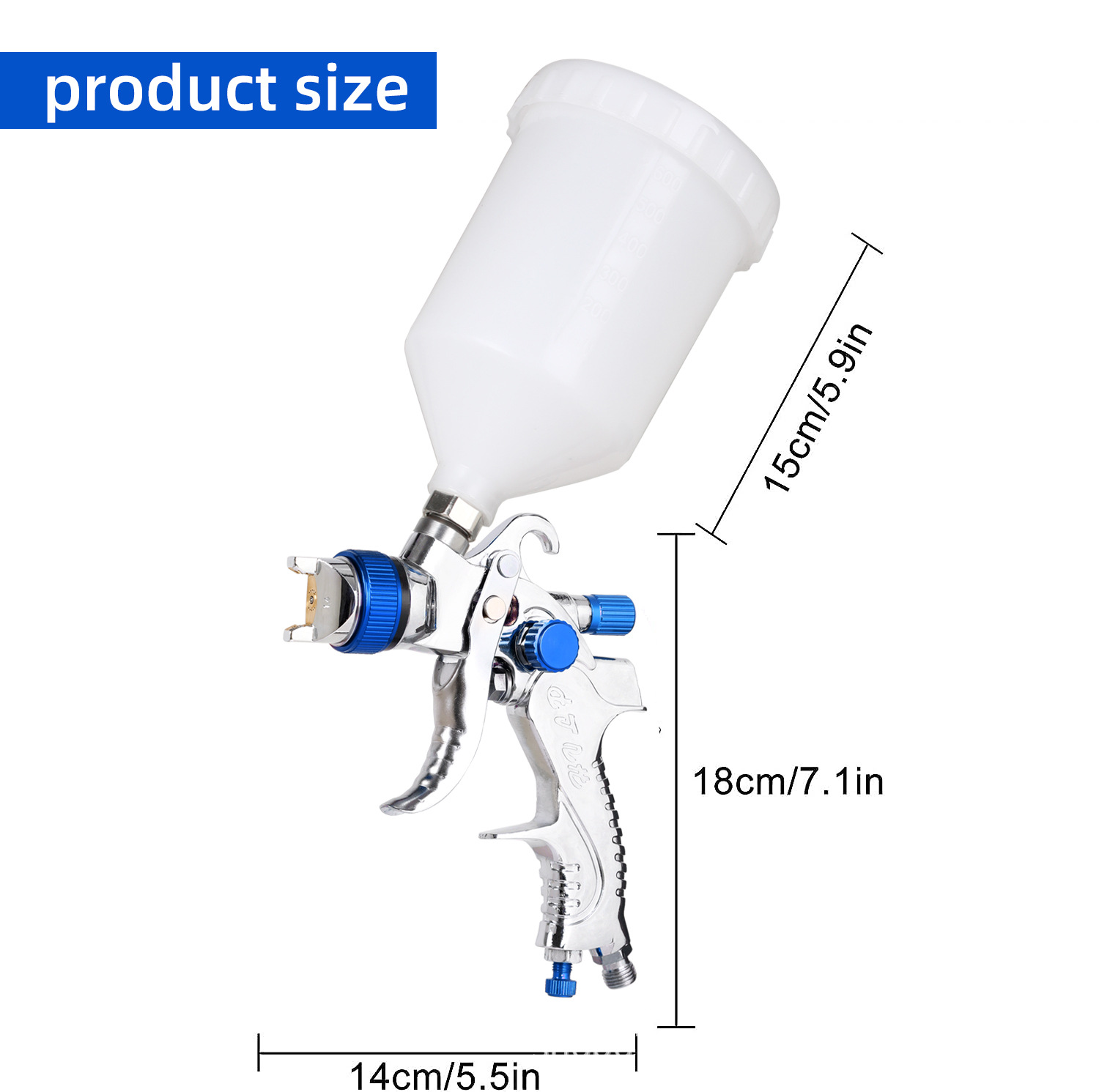 2008 블루 스프레이 건 직경 1.4mm