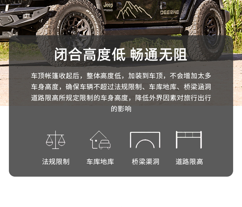 Car top folding tent hydraulic automatic opening aluminum alloy hard shell outdoor camping car tent factory direct supply