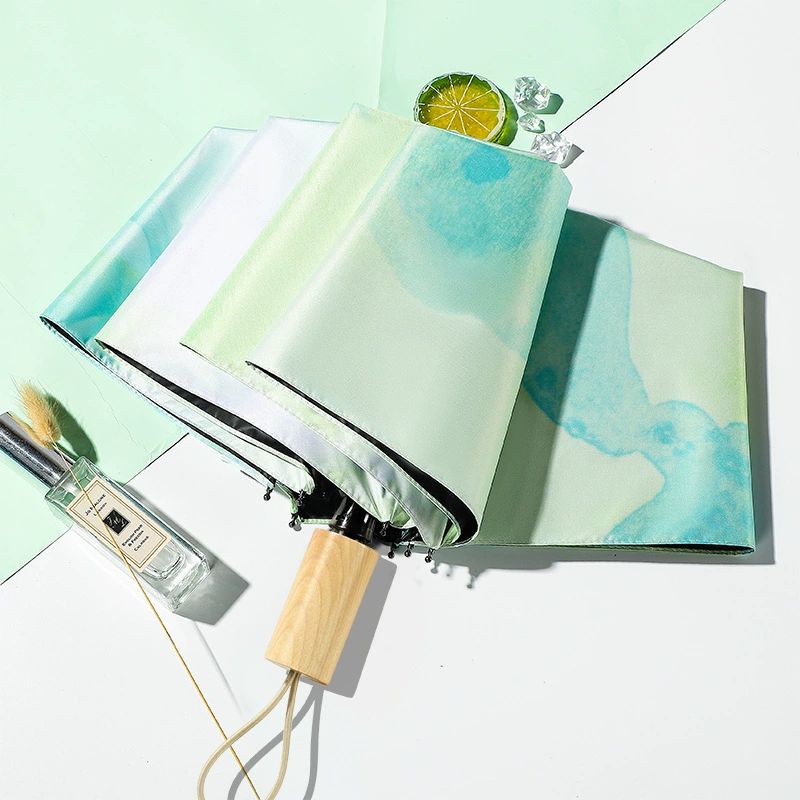 Automatic ultra light umbrella solar-powered, fully automatic, sun protection, UV protection