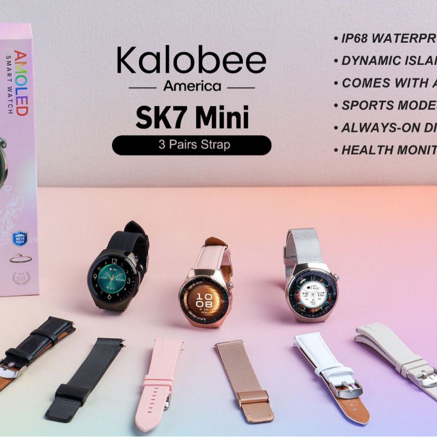 Kalobee Cross-Border Women's Sk7Mini Smart Bluetooth Watch Sports Heart Rate Gpt Smart Bracelet Watch