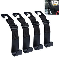 カーシートのヘッドレストのリボンのフックの多機能の固定棚の車載の小さいフックは亜クロスボーダーの馬遜を調節することができます。