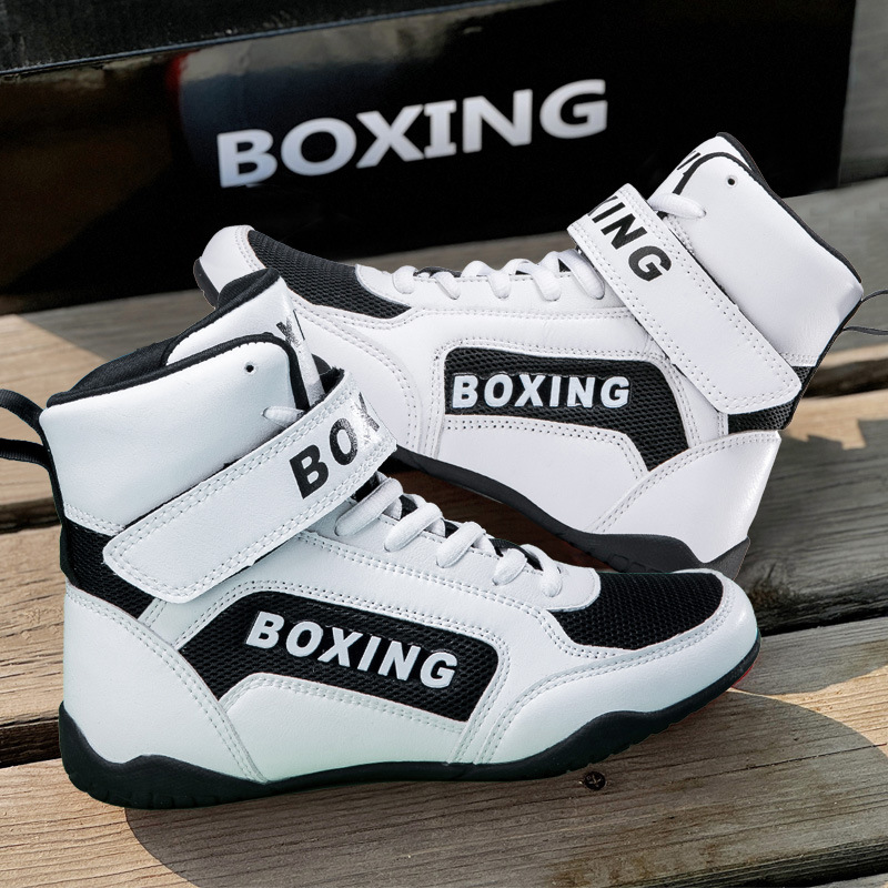 Wrestling Shoes Kidsren's Sanda Fighting Boxing Shoes Taekwondo Shoes Boys and Girls Martial Arts Training Youth Fighting Shoes