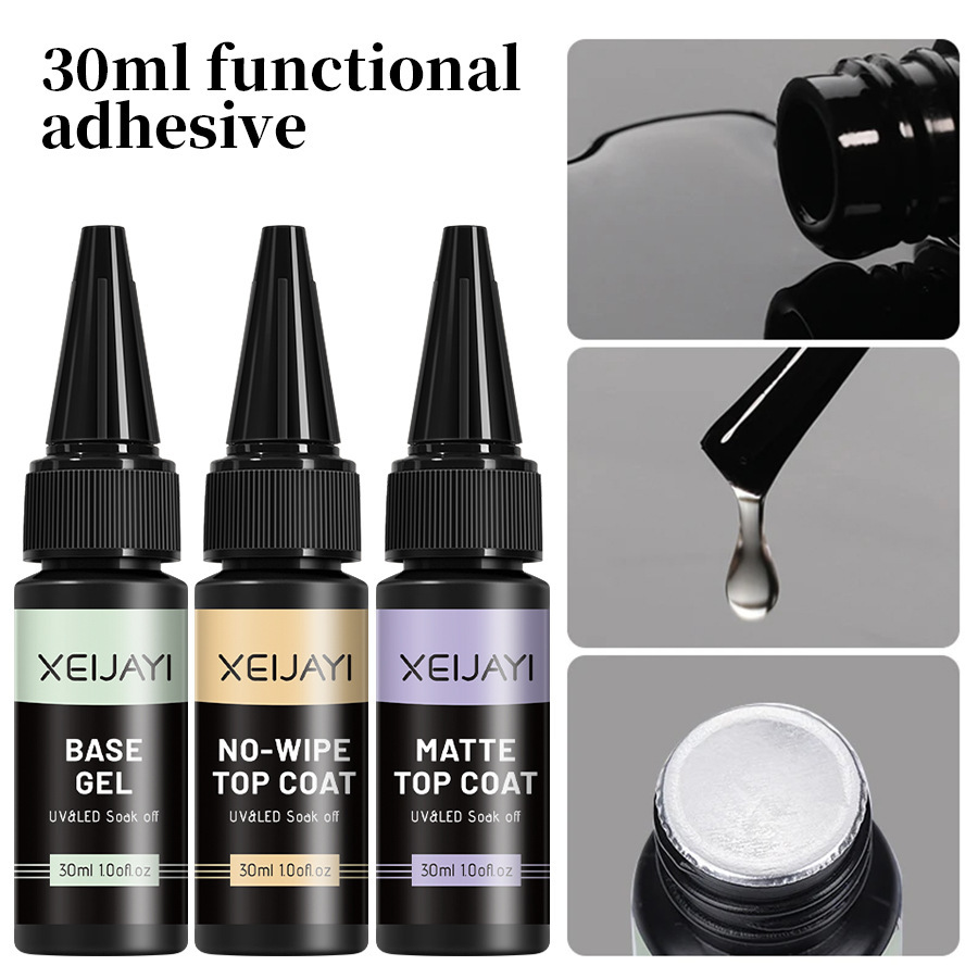Gel Funcional para Uñas 30ml, Secado, Capa de sellado, Refuerzo para Salón de Uñas image 3
