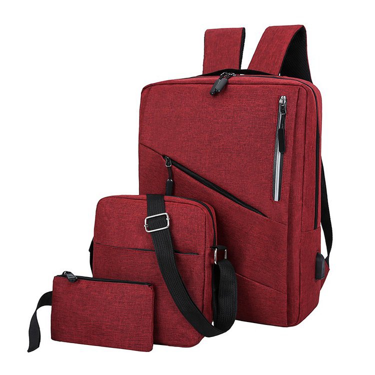 Mochila de carga USB para hombres y mujeres mochila resistente al desgaste bolsa de computadora de viaje de negocios de ocio de 15,6 pulgadas logotipo impreso