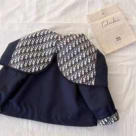 儿童外套2025秋款男女童老花潮牌时尚夹克衫宝宝春秋季连帽冲锋衣