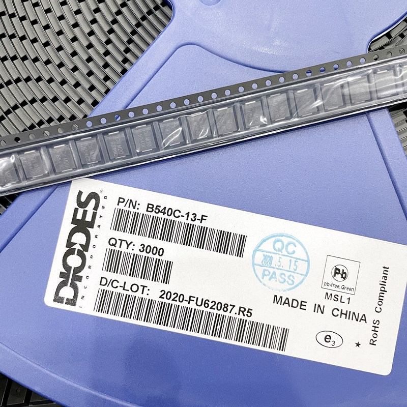 B540C-13-F SMC/DO-214AB封装 贴片肖特基二极管 B540C 5A 40V