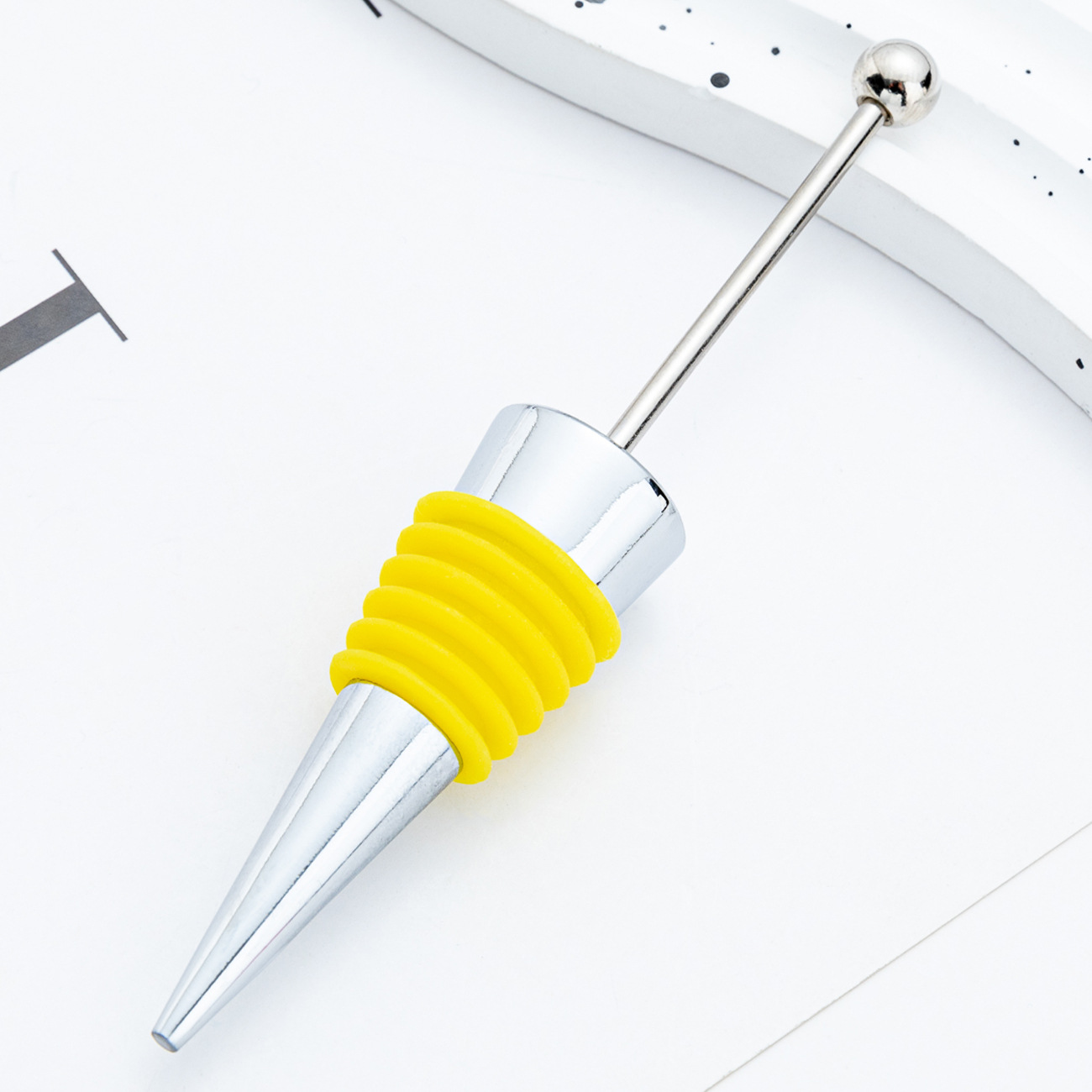 Transfronterizo DIY cuentas tapones de vino tapones de vino tapones de champán tapones de silicona tapones de aleación de vino al por mayor