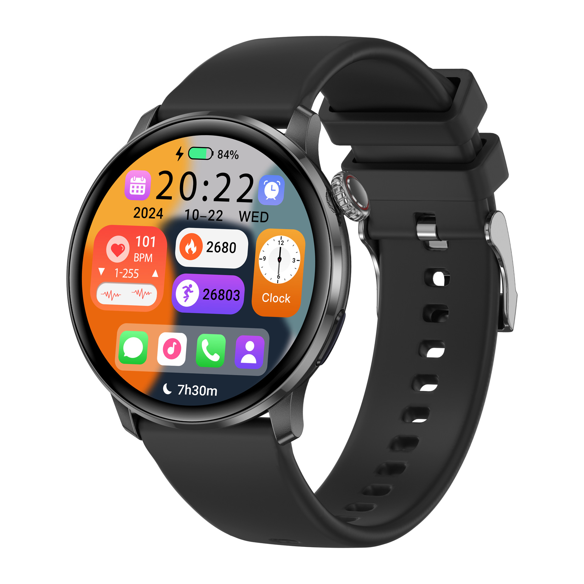 Cross-Border New Ds5 Smart Watch Women's 1.43Inch Screen Waterproof Performance Sports Gps Round Screen Ultra-Thin Model
