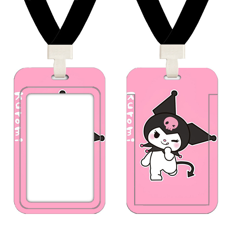 Cubierta de tarjeta de autobús de Kulomi Cartoon Cute Student Commute Tarjeta de control de acceso del campus Metro puerta de trabajo cubierta de tarjeta image 12