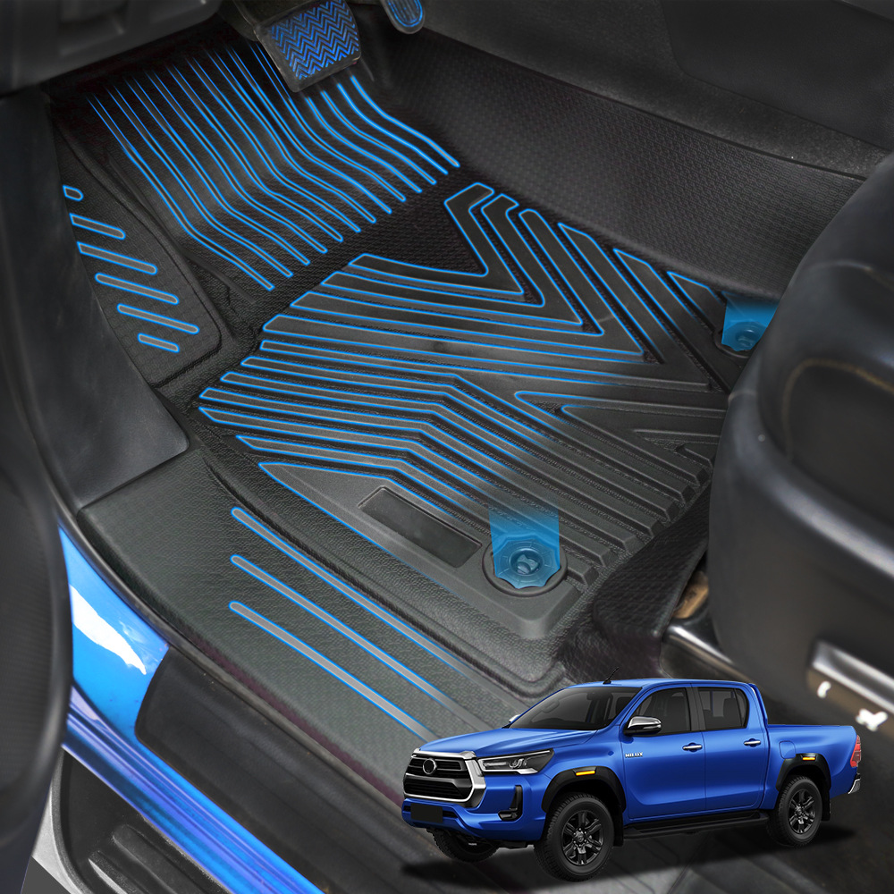 Adecuado para tapetes de inyección Toyota Hailax tapetes impermeables especiales Hilux RevoTpe Floor Mats