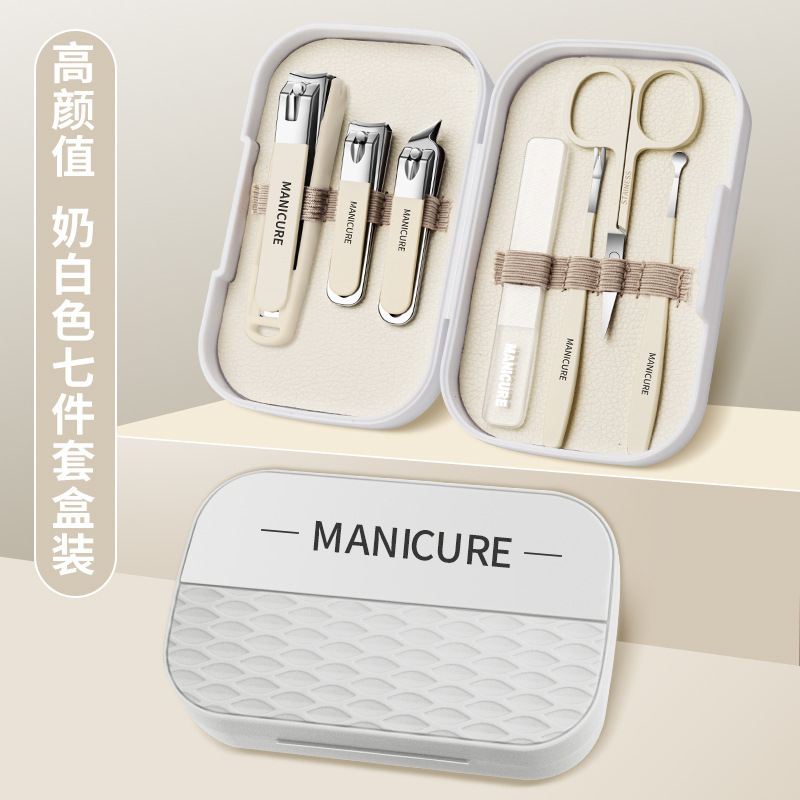 Fábrica de cortador de uñas en stock conjunto anti-splash alicadores de uñas domésticos herramientas portátiles de manicuría de uñas cortadoras de piel muerta