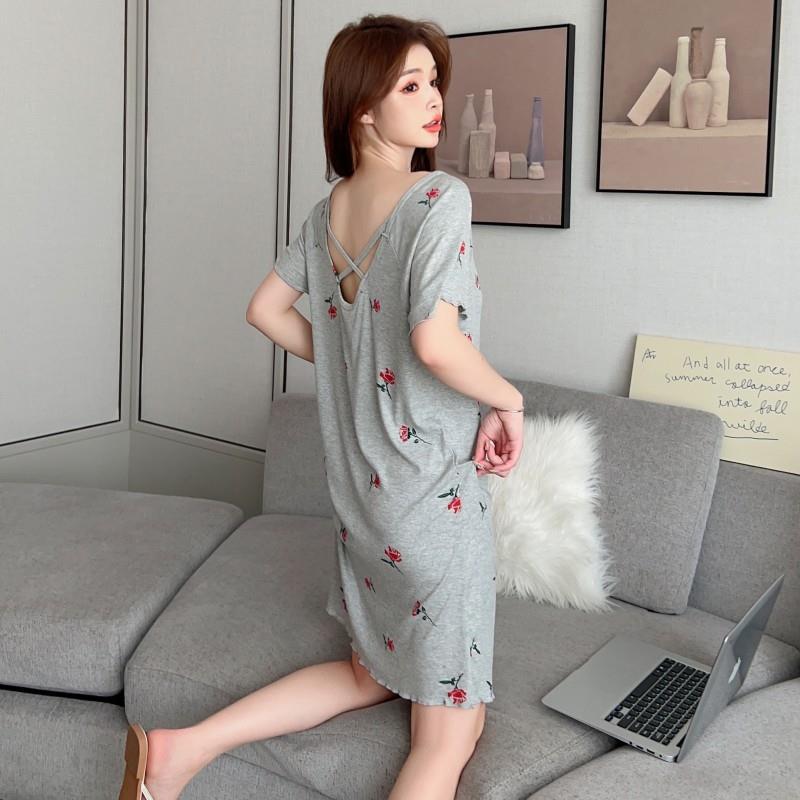 Fábrica directa de verano 2023 pijamas de mujer sexy red viento rojo de tamaño grande suelto lindo dulce ropa doméstica