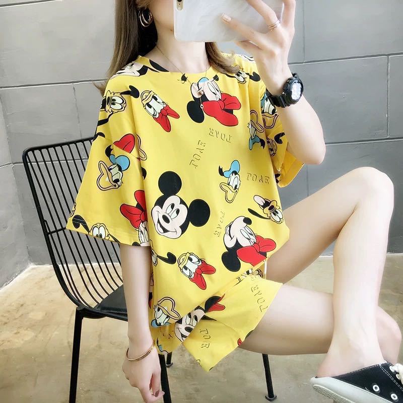 Conjunto de Dos Piezas de Verano 2025 para Mujer, Estilo Nuevo, Manga Corta, Pantalones Cortos, Delgado, para Estudiantes, Primavera y Verano, Ropa Informal a la Moda image 14