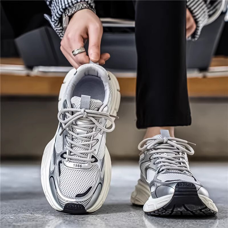 Cross-border Putian men's shoes spring and summer tide brand high sense increased dad shoes breathable soft bottom sneaker a generation of hair