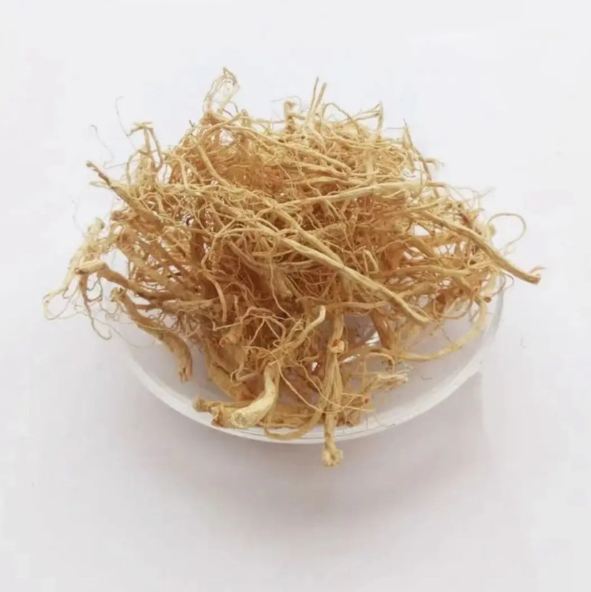 Changbai Mountain Ginseng Rootlets Dried for Soup and Wine Traditional Herbal Use 100g in use