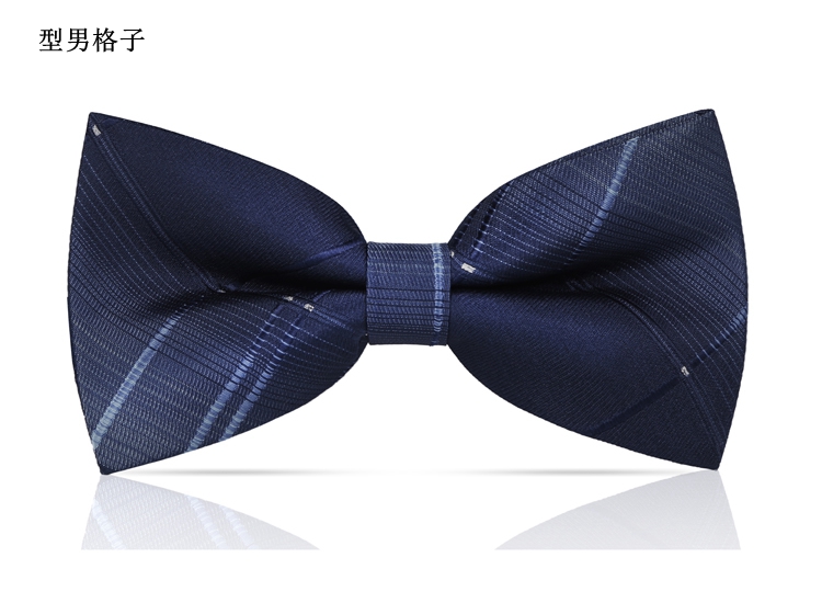 남성용 체크무늬 나비넥타이