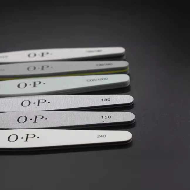 Manicura manicura herramientas de lima de uñas tira de frotamiento de doble cara que forma la tira de pulido traje de ventas directas de fábrica