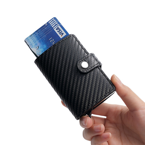 New Amazon automatic pop-up card case aluminum card holder multi-functional card case AliExpress factory direct sale