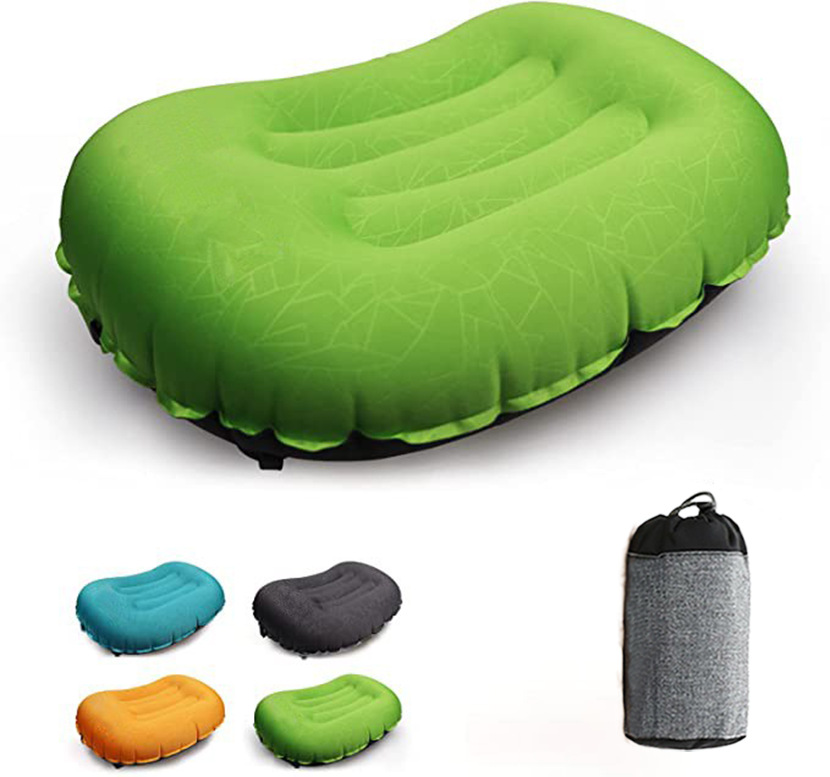 Almohada inflable al aire libre Almohada de aire TPU especial Almohada de TPU de almacenamiento portátil Almohada de viaje portátil