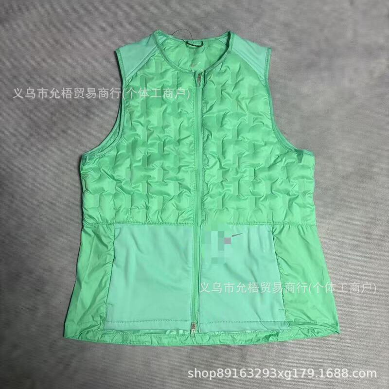 Cross-border sports training down vest, lightweight, warm, reflective, breathable, suitable for running and casual wear, in stock