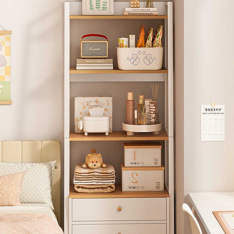 Estante de noche piso multi-capa de almacenamiento estante de pared dormitorio oblicuo trapezoidal sala de estar gabinete mesita de noche estantería