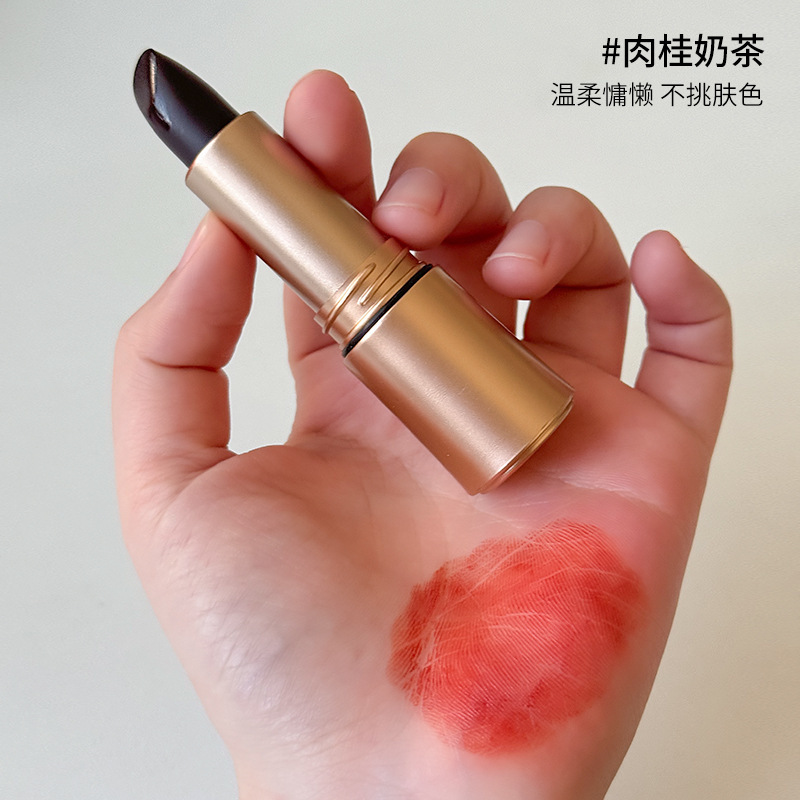 黑玫瑰不沾杯口红港风复古口红滋润显白不沾杯不掉色防水唇膏批发|undefined