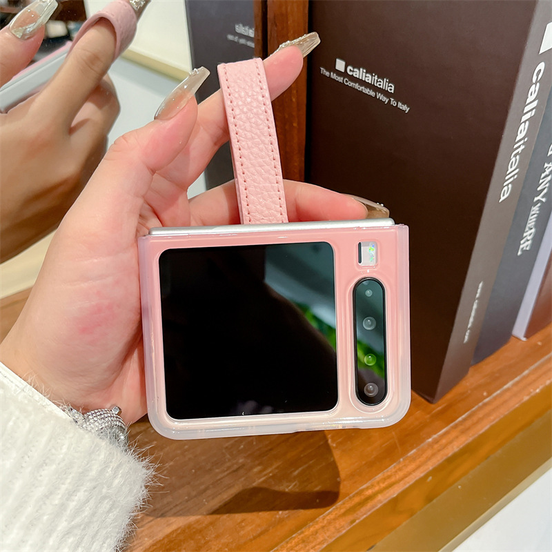 Huawei pura x 携帯電話ケースに適したスマイリーグラデーション purax 折りたたみスクリーンシンプルなボールハンドストラップ女性保護カバー|undefined