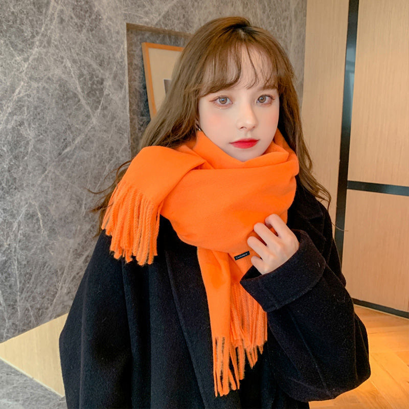 Bufanda gruesa unisex otoño-invierno de cachemira estilo japonés coreano