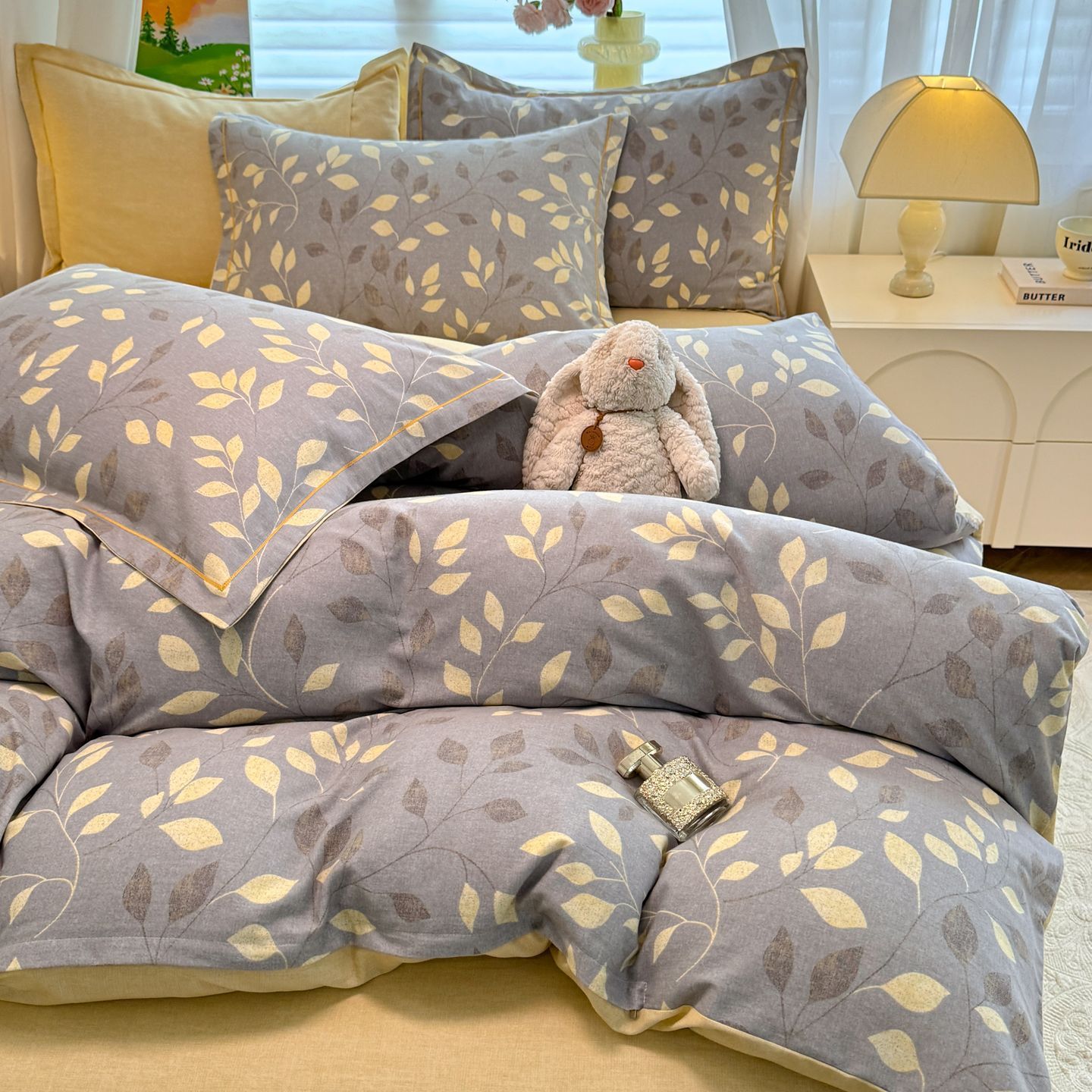 Otoño y invierno algodón grueso abrasión cama de tres piezas sábanas de algodón cubierta cama de cuatro piezas cama de invierno calentamiento