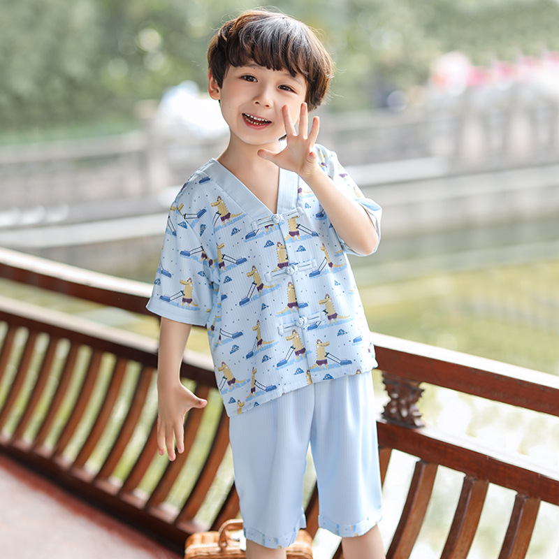 儿童汉服女小孩中国风春夏秋古装国学服班服装宝宝唐装男童套装