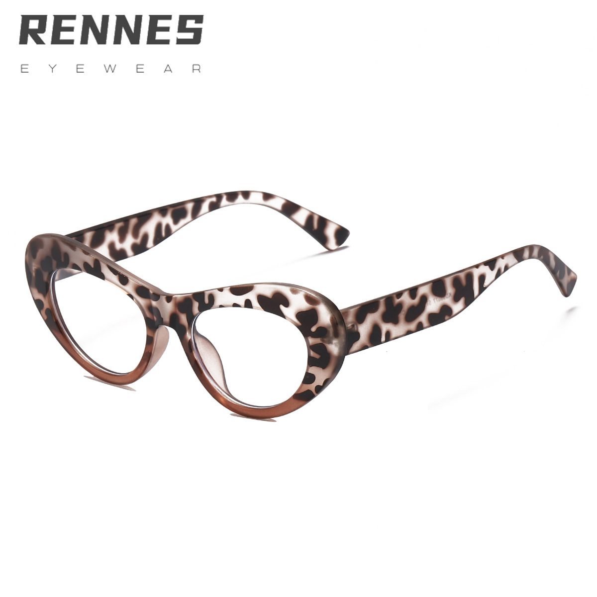 Marco pequeño espejo plano anti-luz azul de forma especial estilo europeo y americano elíptico femenino ultraligero triángulo ojo de gato montura gafas marea 6514