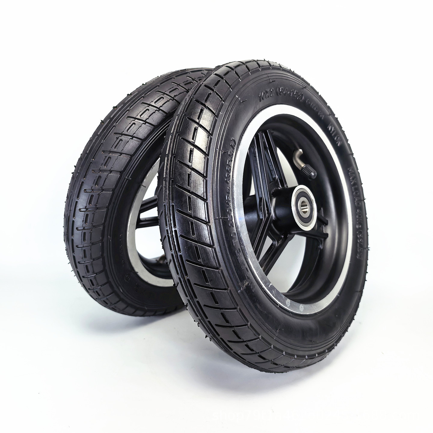 10inch Electric wheelchair, go-kart, shopping cart pneumatic tire wheel assembly 10x2.0 inner and outer tire complete wheel accessories