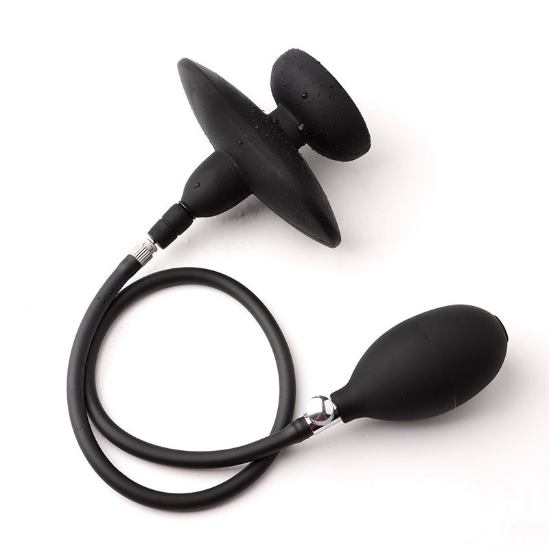 Inflatable Butterfly Mouth Ball with Silicone Ball Gag and Manual Inflation Bulb — detail image 4