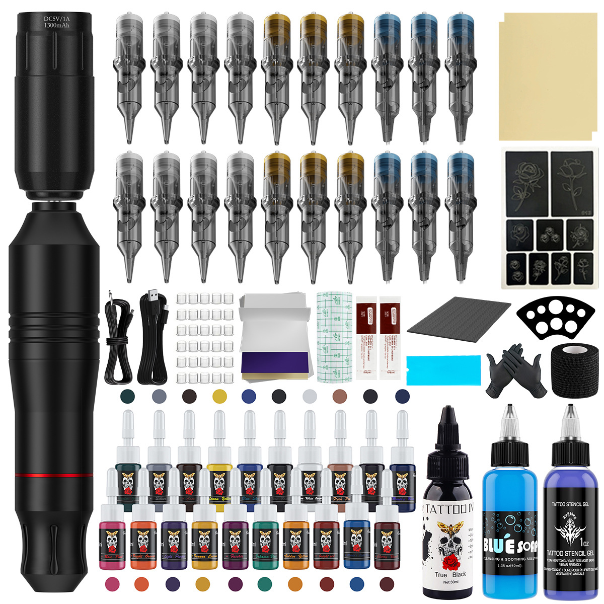 Kit de tatuaje DC agujero de corte de alambre de niebla herramienta de ejercicio Robert King Kong equipo de tatuaje al por mayor