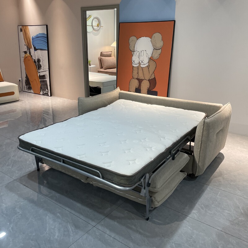 Hotel Apartment Sofa Bed with Mattress, Dual-Purpose Foldable Multifunctional Convertible Iron Frame Sofa Bed, Custom-Made by Manufacturer Hotel Apartment Sofa Bed with Mattress, Dual-Purpose Foldable Multifunctional Convertible Iron Frame Sofa Bed, Custom-Made by Manufacturer