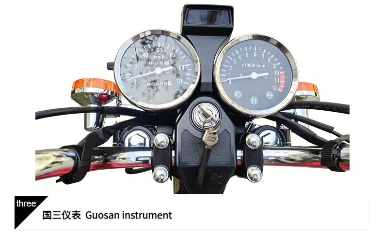 Cross-border Motorcycle: New GN125 150CC Jianshe Prince model, National IV standard, fuel-injected two-wheeled motorcycle