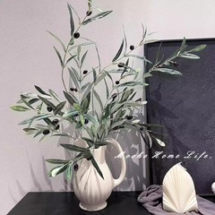 仿真花橄榄枝仿真绿植带果假花客厅摆设假树枝家居装饰婚庆插花