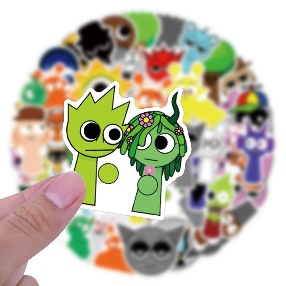 55-110 игр Incredibox Sprunki doodle наклейки чемодан водный стакан наклейки для самоката