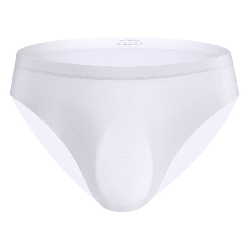 120s calzoncillos de seda de hielo ropa interior de hombre sexy pantalones transpirables ligeros 3D Punch pantalones de una pieza de moda al por mayor