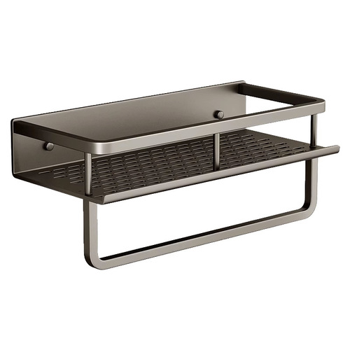 Bathroom storage rack, punch-free washbasin, light luxury bathroom wall-mounted toilet wall storage rack